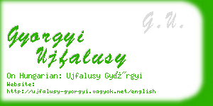 gyorgyi ujfalusy business card
